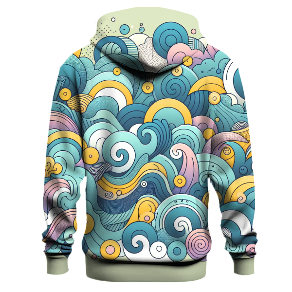 Artistic Wave Doodle Hoodie