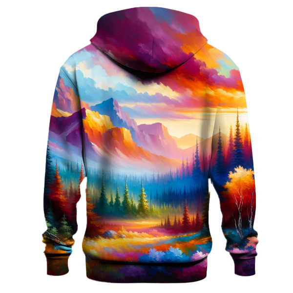 Colorful Adventure Landscape Hoodie