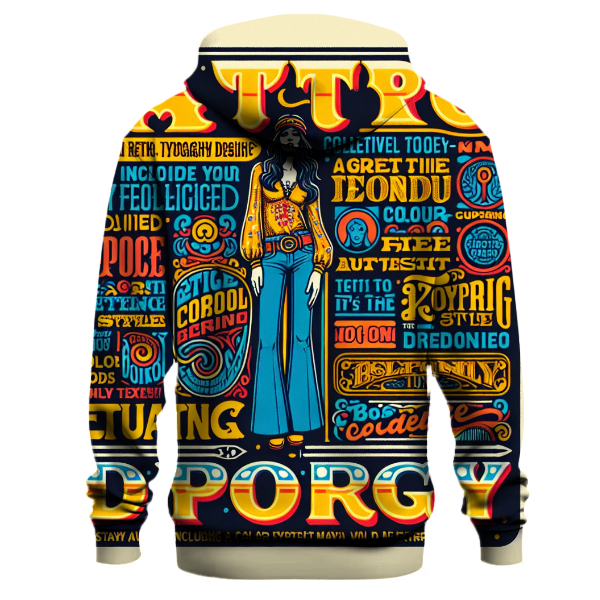 Bold 70s Typography Hoodie