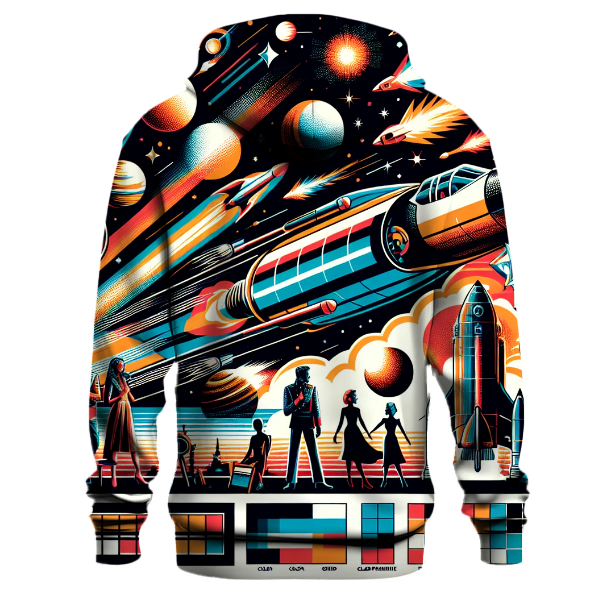 Retro Futuristic Voyage Hoodie