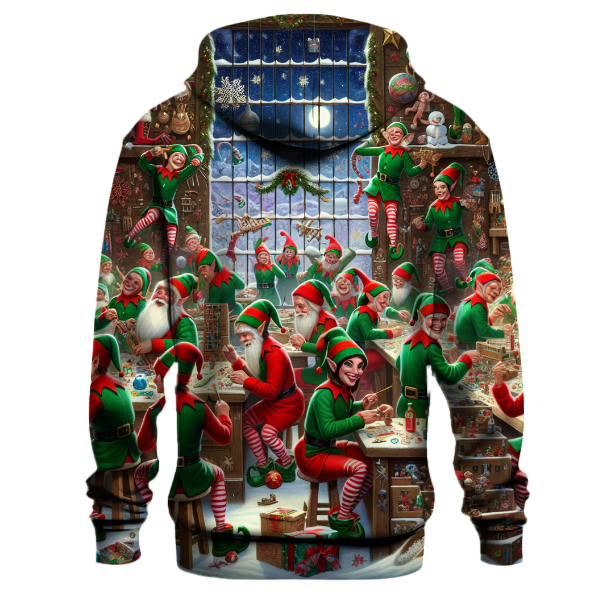 Joyous Christmas Elf Squad Hoodie