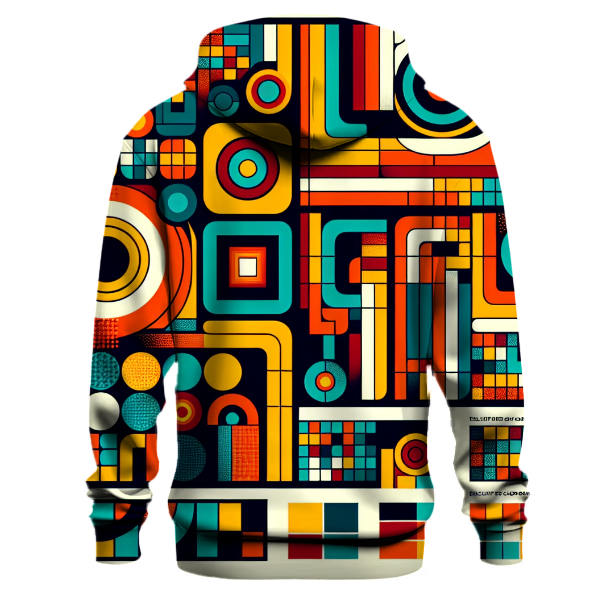 Colorful Mod Squares Hoodie
