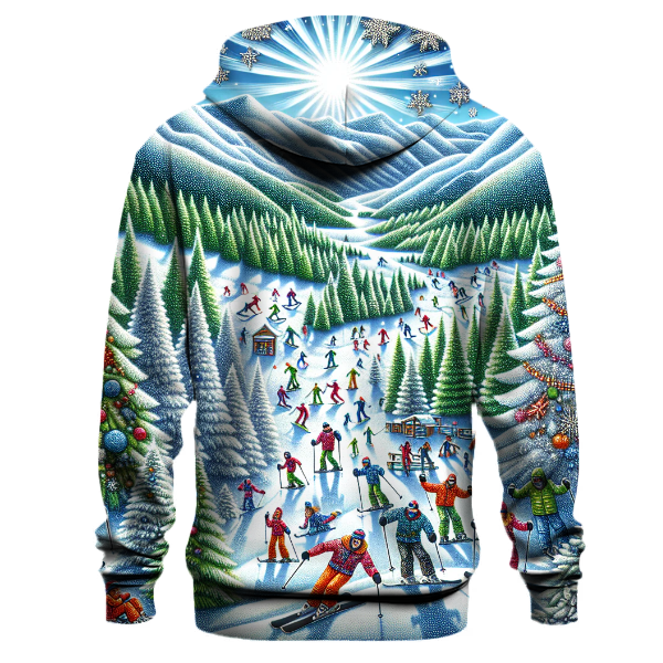 Snowy Mountain Christmas Adventure Hoodie