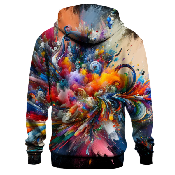 Artistic Splash of Color Hoodie