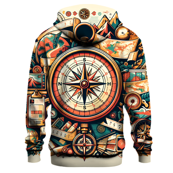 Adventurous Compass Journey Hoodie