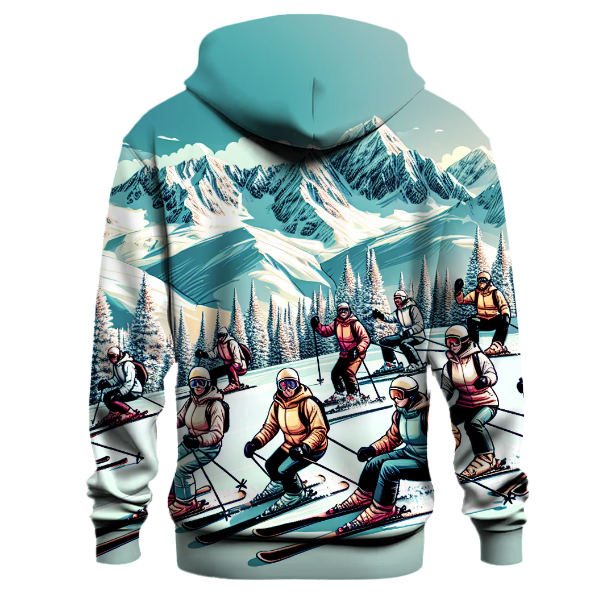 Skiing Winter Wonderland Hoodie