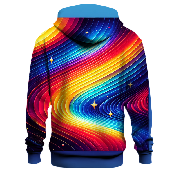 Cosmic Rainbow Drip Hoodie