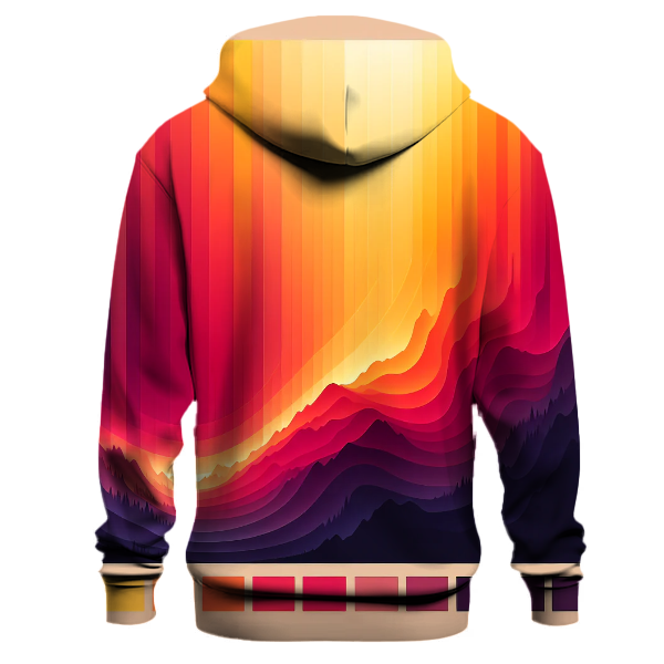 Sunrise Over the Mountains Gradient Hoodie