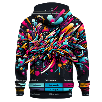 Electric Graffiti Splash Hoodie