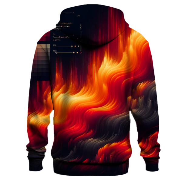 Fiery Sunset Gradient Design Hoodie