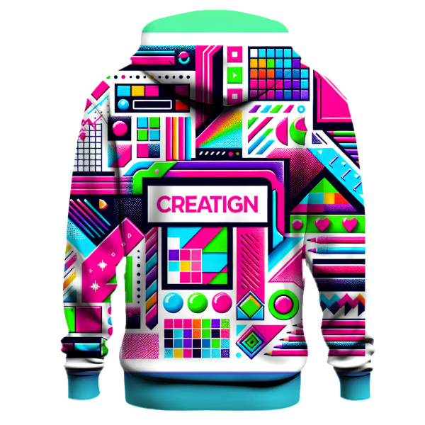 Funky Geometric Extravaganza Hoodie