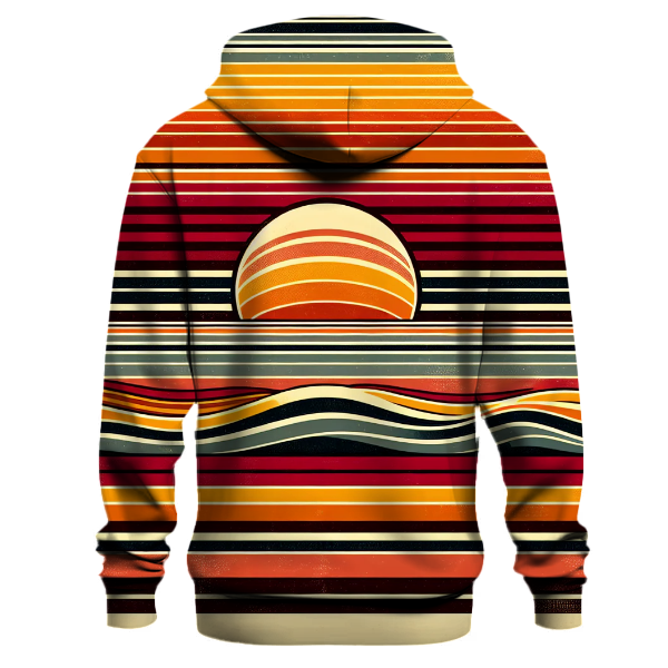 Sunset Retro Stripes Hoodie