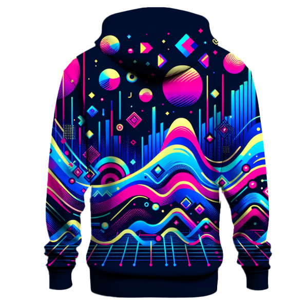 Vibrant Synthscape Hoodie