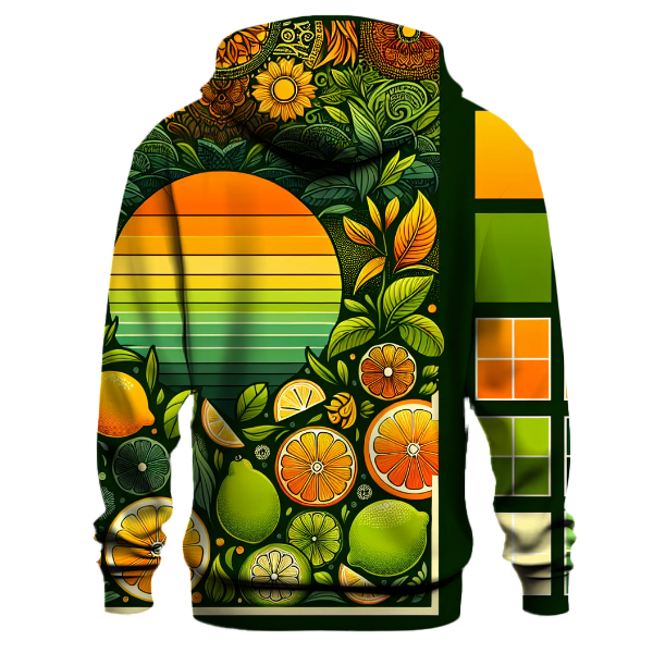 Lively Citrus Burst Gradient Hoodie