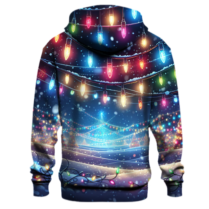 Festive Christmas Lights Hoodie