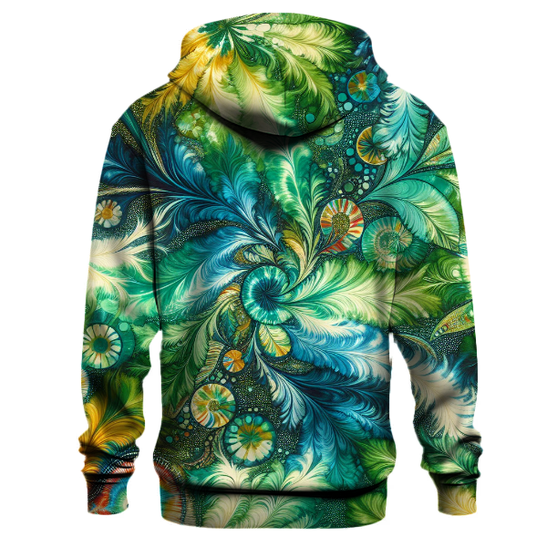 Rainbow Oasis Tie-dye Design Hoodie