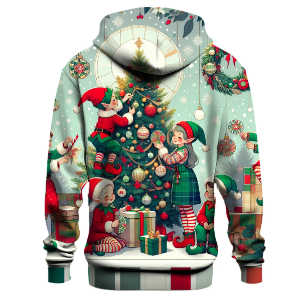 Whimsical Holiday Elves Hoodie