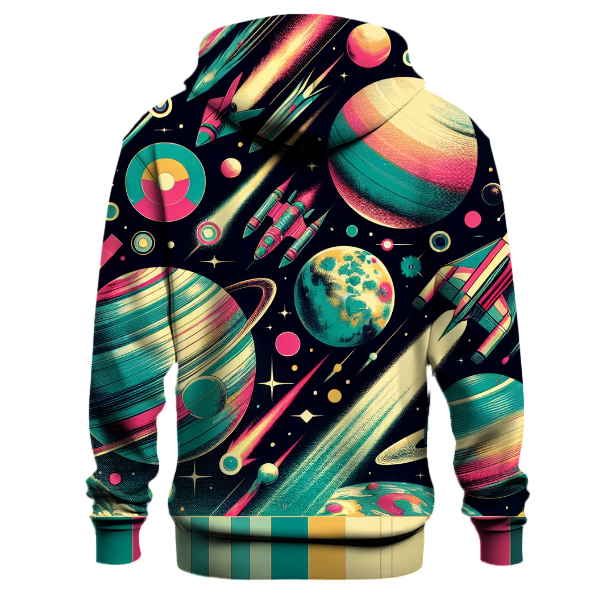 Cosmic Retro Space Adventure Hoodie