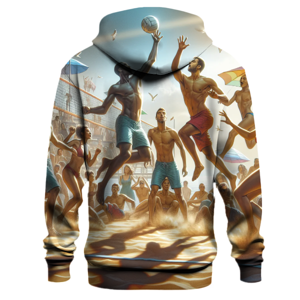 Beach Volleyball Fun Hoodie