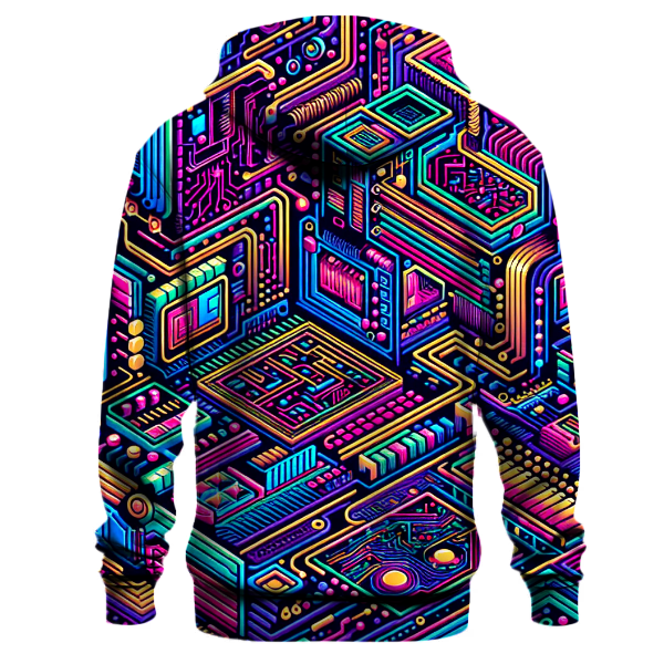 Retro Future Flux Design Hoodie