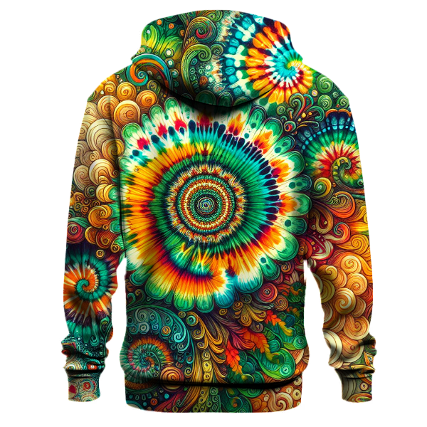 Lush Jungle Tie-dye Design Hoodie