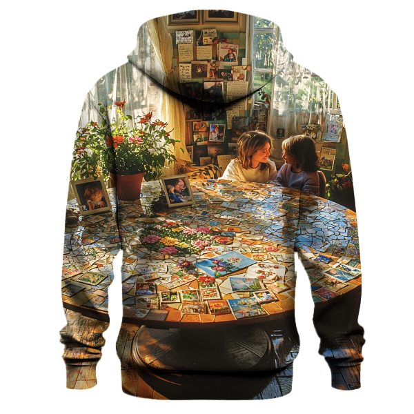 The Heart's Mosaic Piecing Together Memories of Love Hoodie