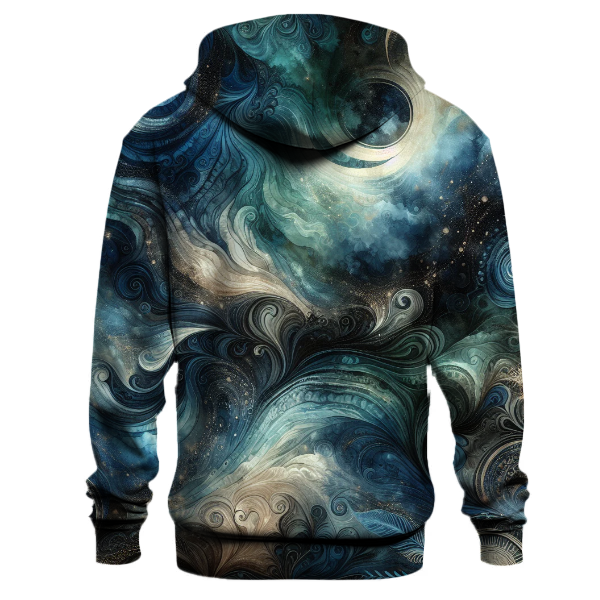 Midnight Ocean Tie-dye Design Hoodie