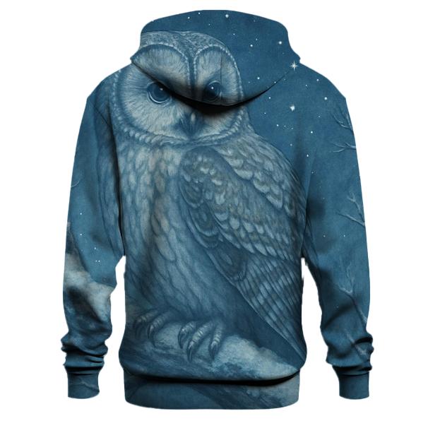 Winter Owl Wisdom Hoodie