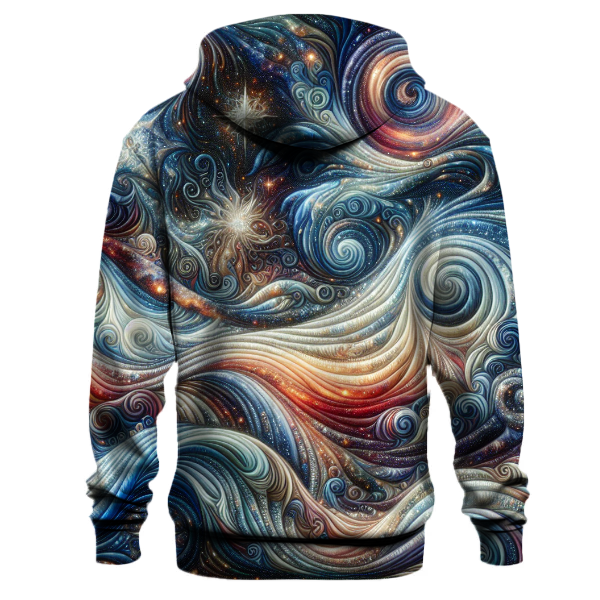 Cosmic Wave Splash Hoodie