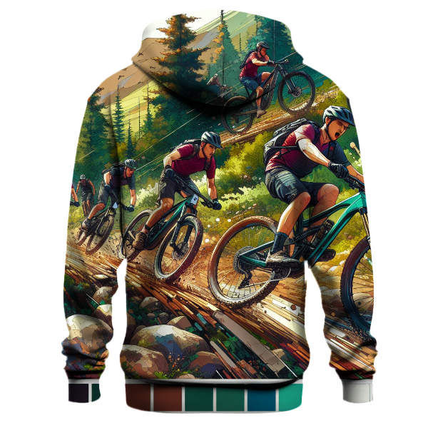 Rugged Mountain Biking Hoodie