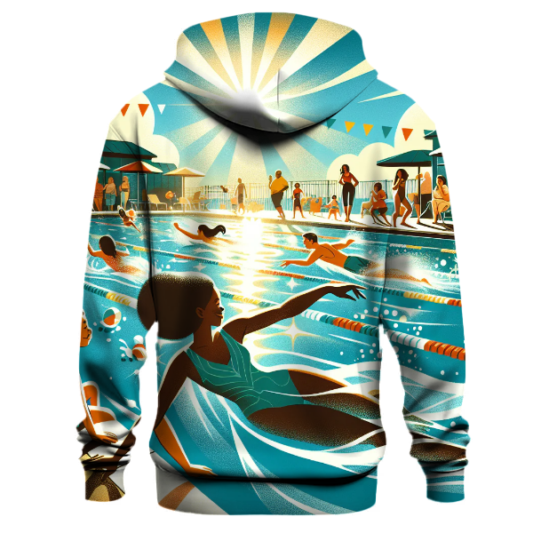 Swimming Waves of Freedom Hoodie