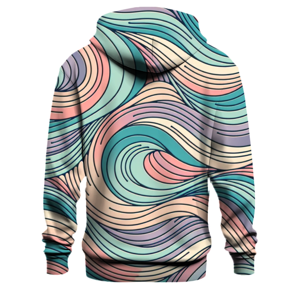 Peaceful Groovy Waves Hoodie