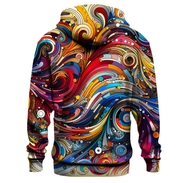 Funky Artistic Swirls Hoodie
