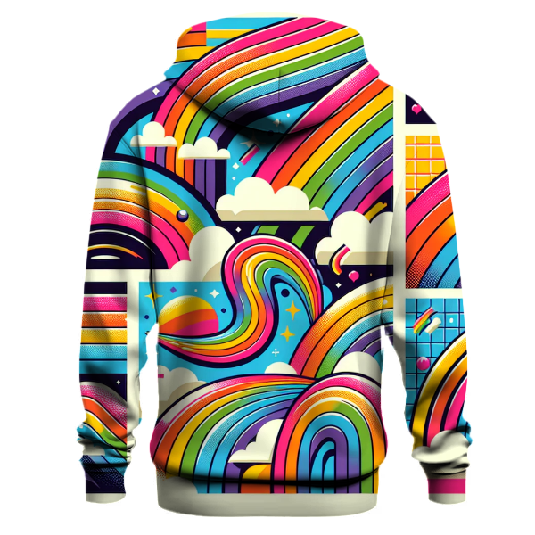 Bright Neon Rainbows Hoodie
