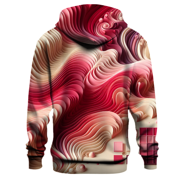 Raspberry Ripple Swirl Hoodie