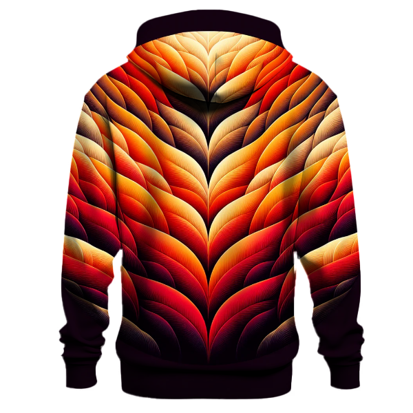 Fiery Fall Gradient Design Hoodie
