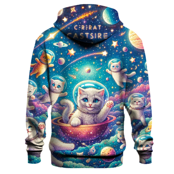 Galactic Feline Voyage Hoodie