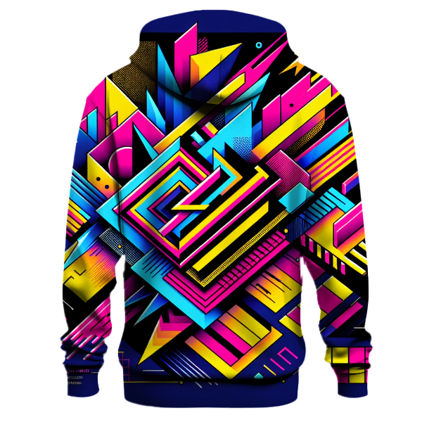 Funky Geometric Neon Hoodie