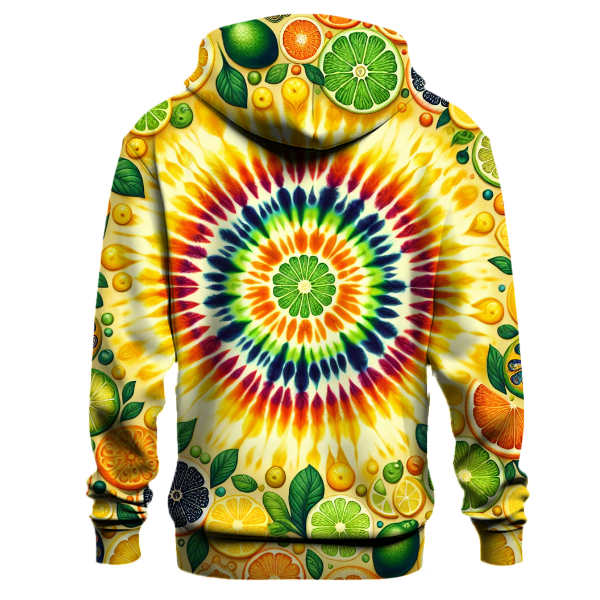Citrus Breeze Tie-dye Hoodie