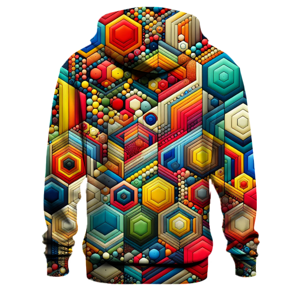 Groovy Geometric Fusion Hoodie