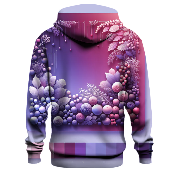 Frosted Berry Gradient Design Hoodie
