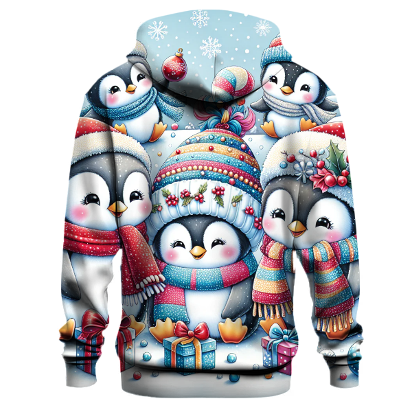 Cozy Penguin Christmas Crew Hoodie