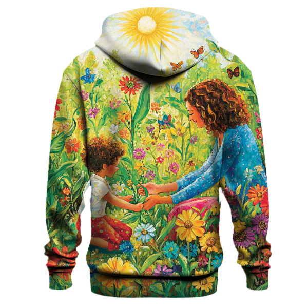 The Garden of Connection A Mothers Nurturing Touch Hoodie