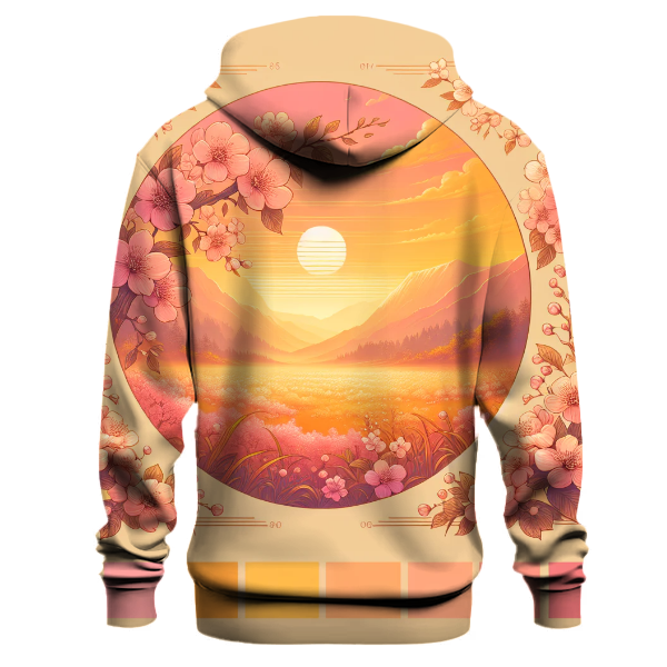 Sunset Blossoms Gradient Hoodie