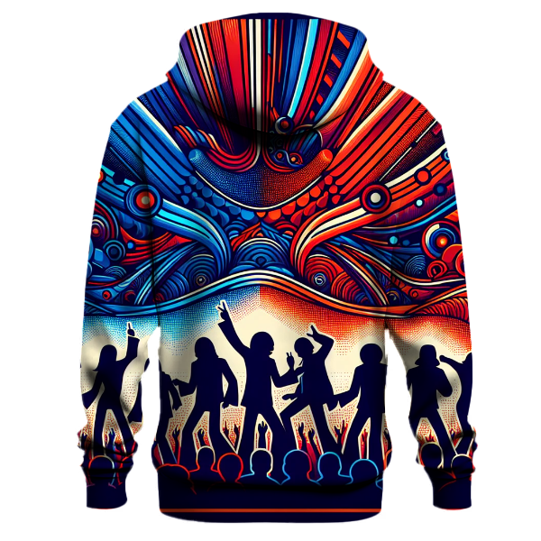 Midnight Groove Lines Hoodie