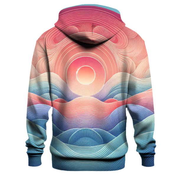 Seaside Twilight Waves Hoodie