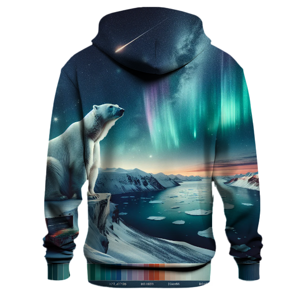 Mystical Polar Bear Starlight Hoodie