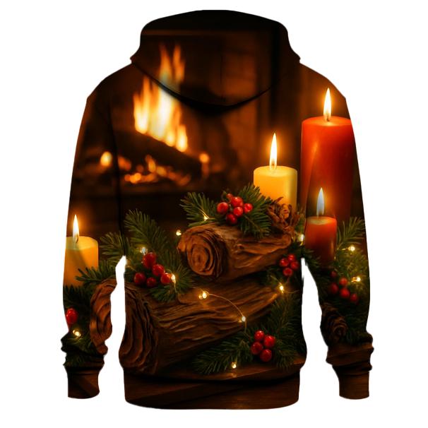 Yule Log and Cozy Fire Hoodie