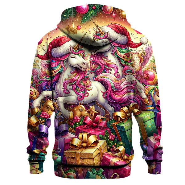 Cute Festive Unicorns Hoodie