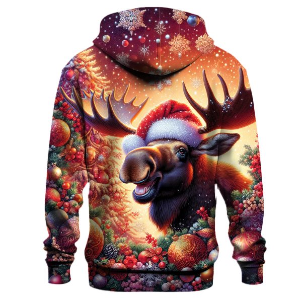 Jolly Christmas Moose Hoodie